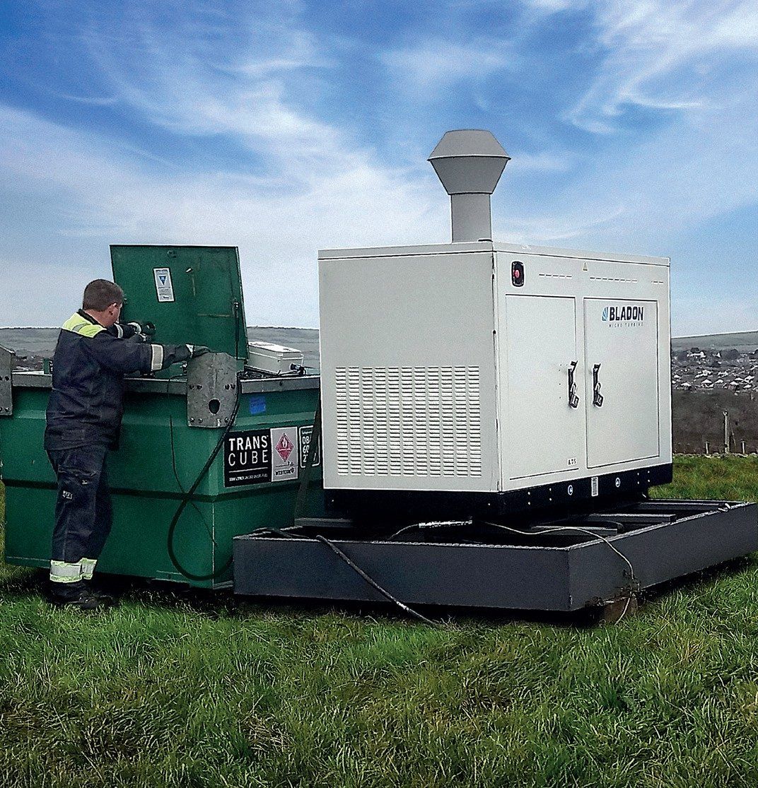 Remote Site Power Provider - Bladon microturbine genset deployment