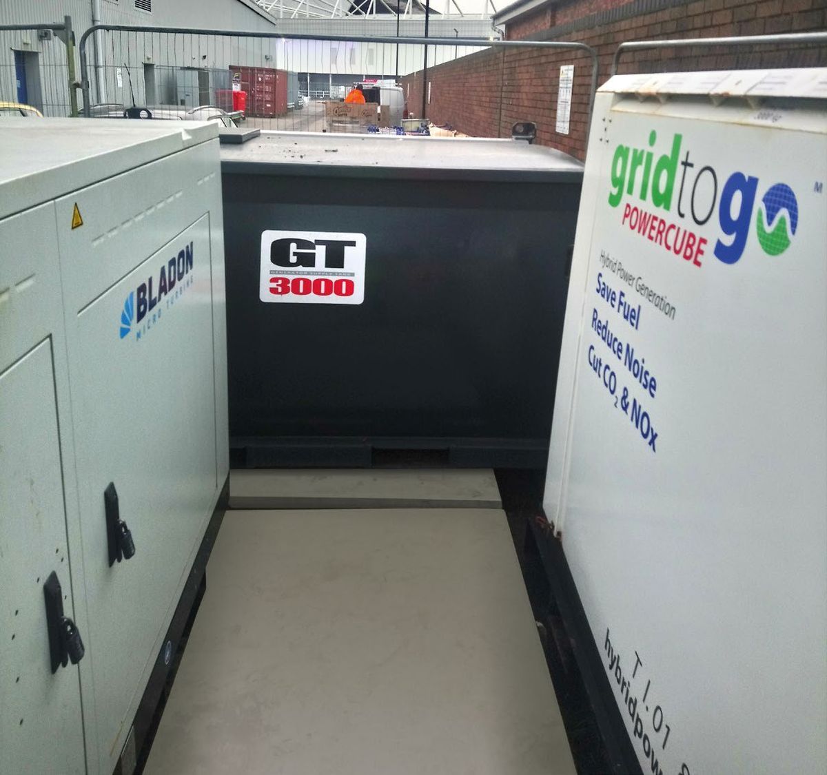 Off-grid telecom tower site powered by a Bladon microturbine genset